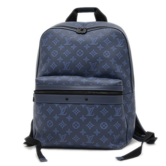Louis Vuitton Monogram Shadow Black Sprinter Backpack Navy Blue - Picture 1 of 6